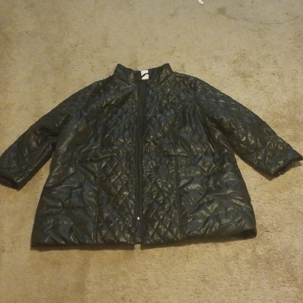 NWOT Guilted Look Puffer Coat with Zipper